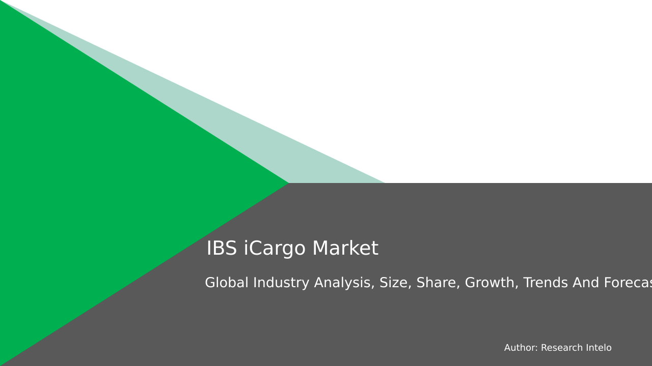 IBS iCargo Market Research Report 2033